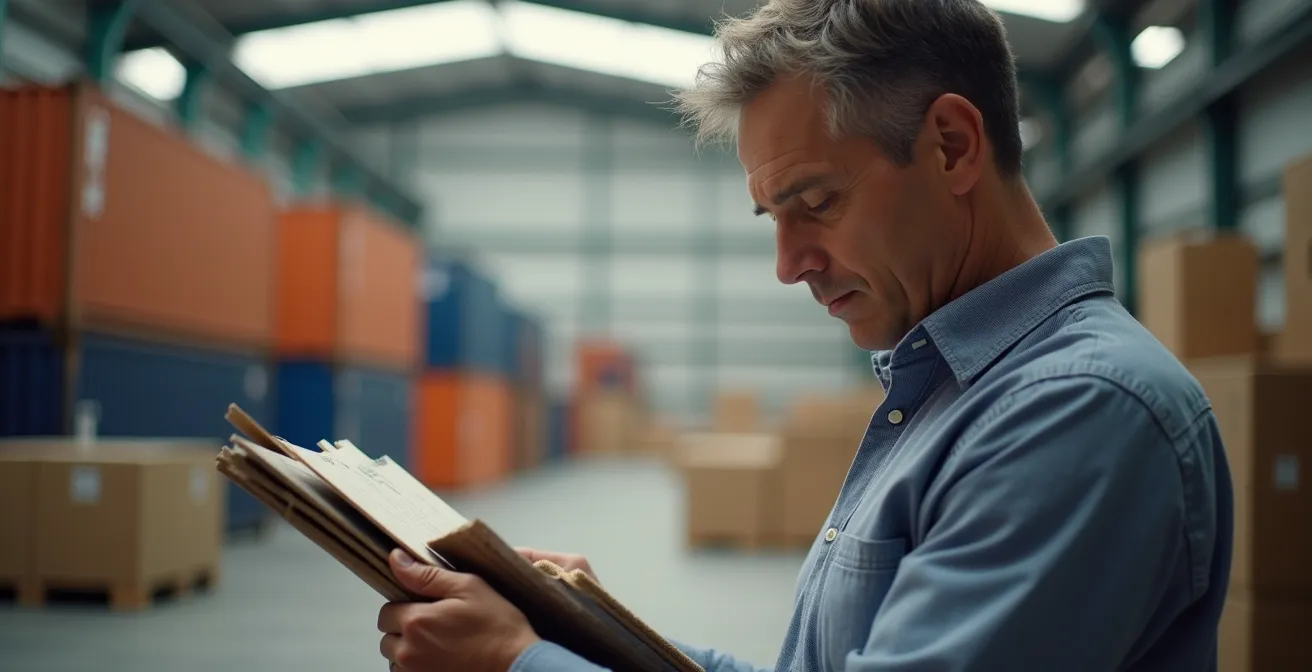 Ispezione doganale per verifica codici HS su merci d'arredamento