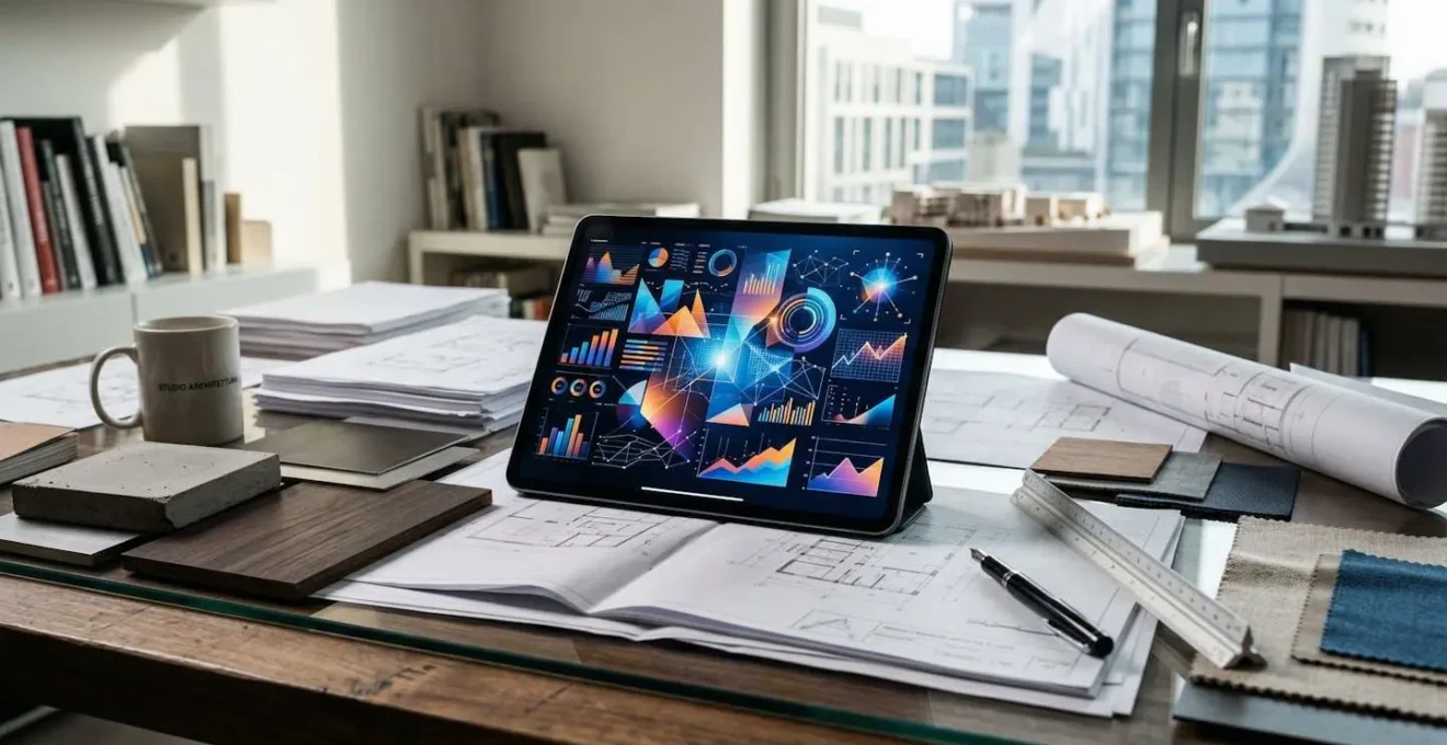Fascicolo digitale del fabbricato su tablet con documentazione organizzata