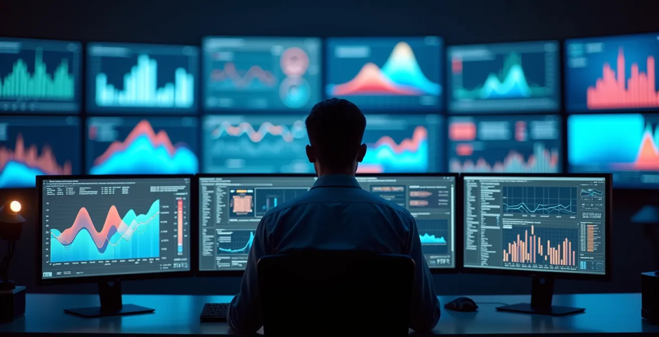 Dashboard digitale per gestione dichiarazioni doganali con grafici e indicatori