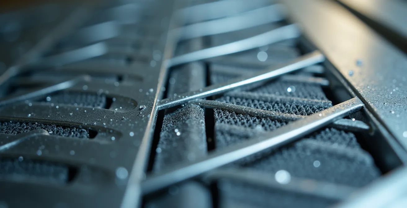 Sistema VMC a doppio flusso con recuperatore di calore installato in ambiente spa domestico