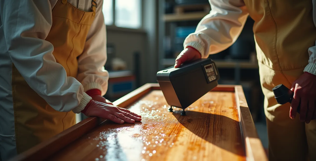 Deumidificatori professionali in azione su merci danneggiate